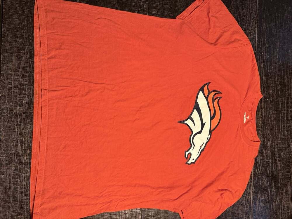 Fanatics Denver Broncos Russell Wilson #3 Orange NFL Football T-Shirt Men's 2XL